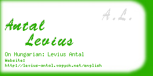 antal levius business card